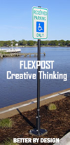 FlexPost with Handicap Sign
